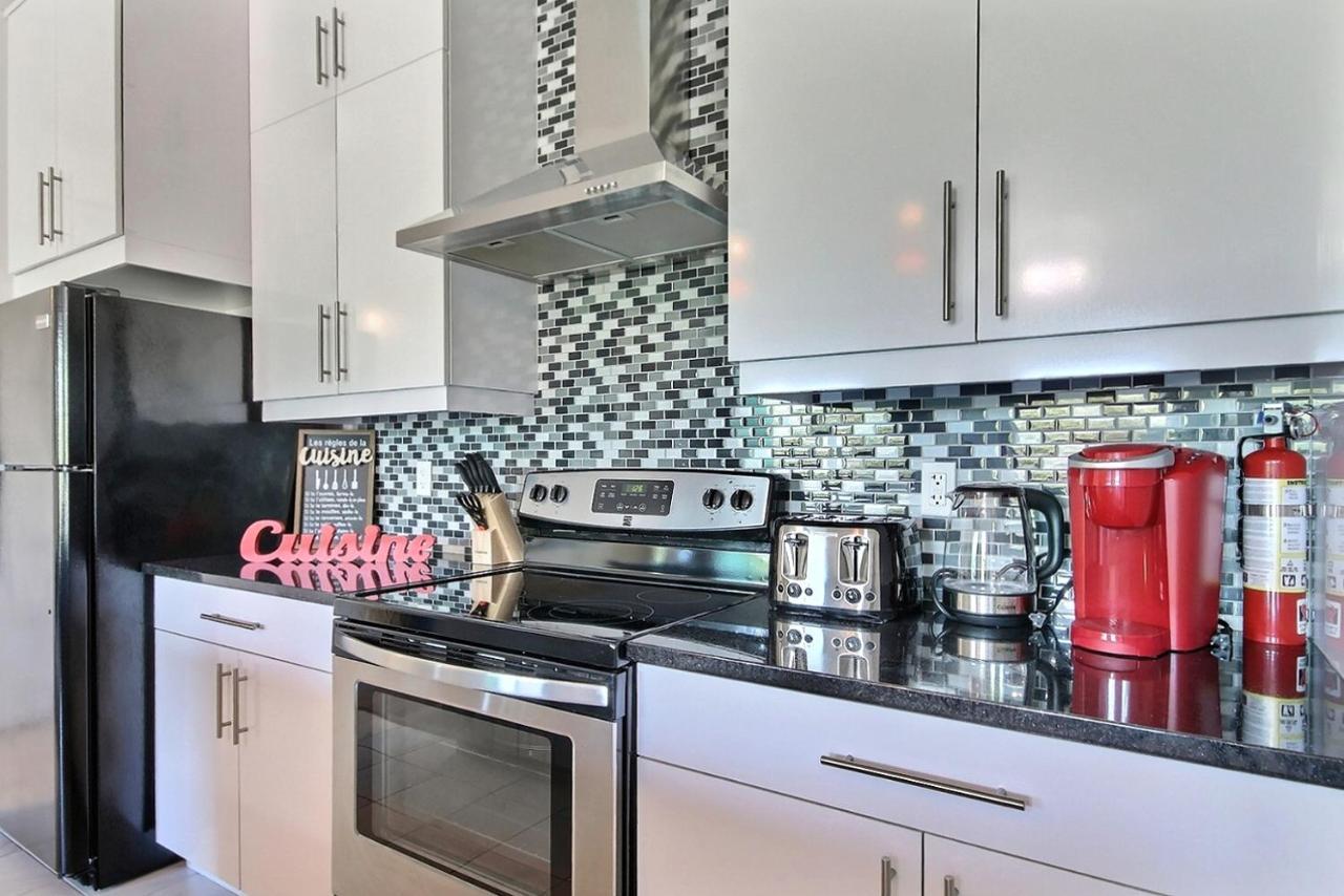 Good Vibes Only -Modern And Spacious 2 Bedroom Condo 4 Beds Free Parking, Gym Quebec Exteriér fotografie