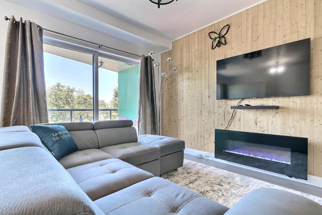 Good Vibes Only -Modern And Spacious 2 Bedroom Condo 4 Beds Free Parking, Gym Quebec Exteriér fotografie