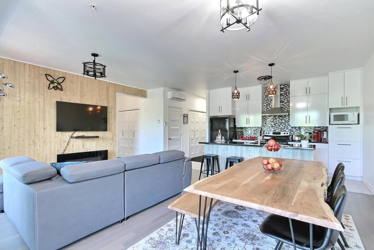 Good Vibes Only -Modern And Spacious 2 Bedroom Condo 4 Beds Free Parking, Gym Quebec Exteriér fotografie